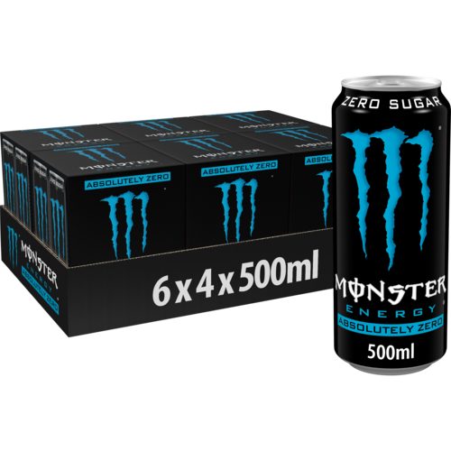MONSTER ABSOLUTELY ZERO 24X50CL BLAUW