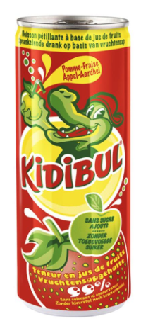 KIDIBUL APPEL/FRAISE BLIK 24X25CL