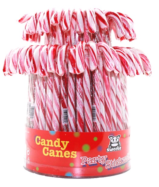 HF CANDY CANES BLANC/ ROUGE  72PCS X 28 GR