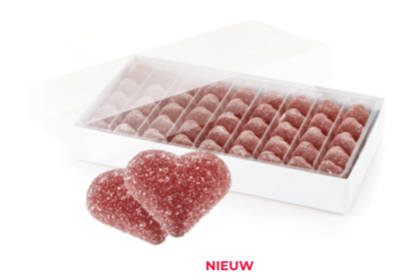 CONFIDAS PATE DE FRUITS RODE HARTJES ( 50%)1 KG