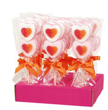 SAVAT 2-PEACH HEARTS LOLLY 12ST