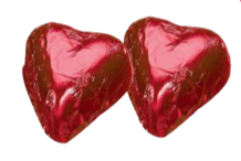 DELICE COEUR ALU ROUGE LAIT PRALINE 1 KG