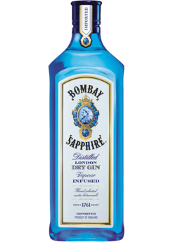 [41306] BOMBAY SAPHIRE GIN 40% 1L (BLAUW)