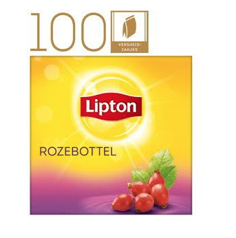 [49053] LIPTON FEEL GOOD ROZEBOTTEL THEE 100 ST