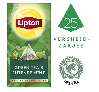 [49111] LIPTON EXCLUSIVE TEA GROENE MUNT 25ST