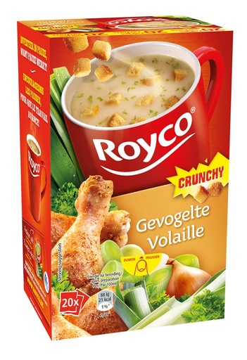 [49663] ROYCO CRUNCHY  GEVOGELTE 20 ST