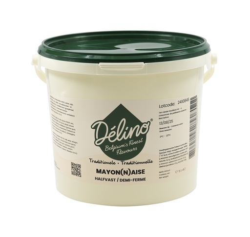 [0130-DE] DELINO MAYONAISE HALFVAST 5 L
