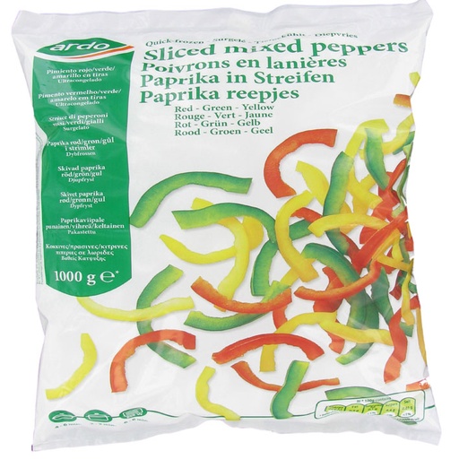 [ARD/10001244] ARDO PAPRIKA STREPEN  ROOD/GEEL/GROEN 2.5KG <*_*>