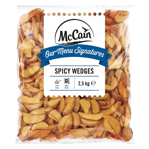 [MCC/1000009683] MCCAIN SPICY POTATOES WEDGES 2,5KG <*_*>