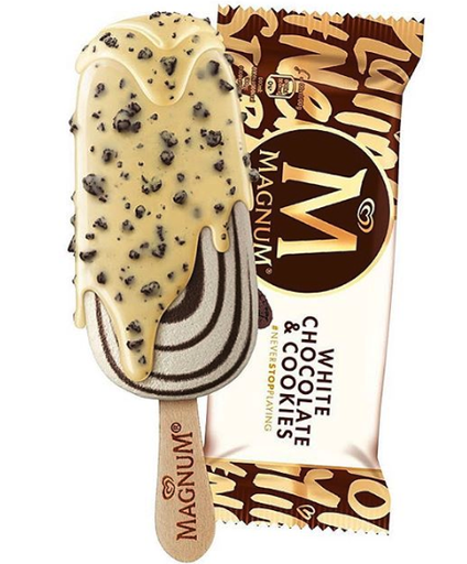 [94853] OLA MAGNUM WHITE CHOCOLATE & COOKIES 20X90ML <*_*>