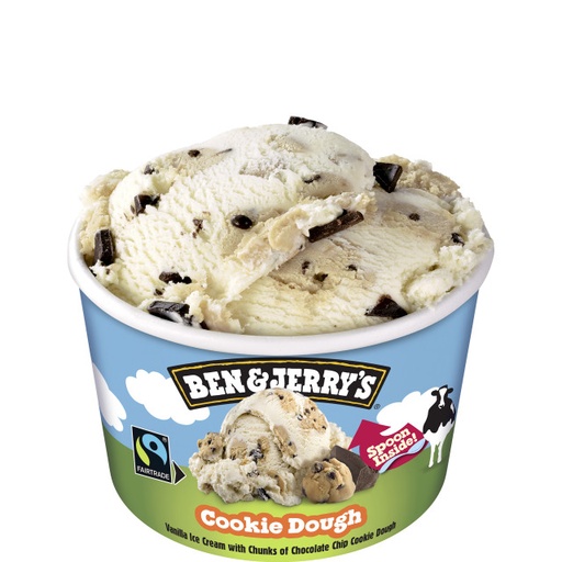 [8000920715222] BEN & JERRY 100ML X 12 COOKIE DOUGH <*_*>