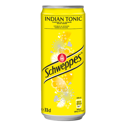 [F19156 ] SCHWEPPES BLIK INDIAN TONIC 24X33CL