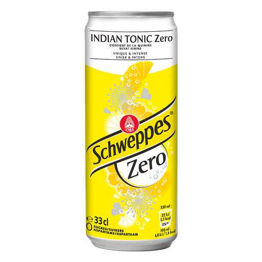 [F18738 ] SCHWEPPES BLIK TONIC ZERO 24X33CL