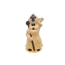 BGL ST NICOLAS SOURIANT 40CM BLANC