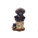 BGL LACHENDE ZWARTE PIET 19CM FONDANT - 4 STUKS