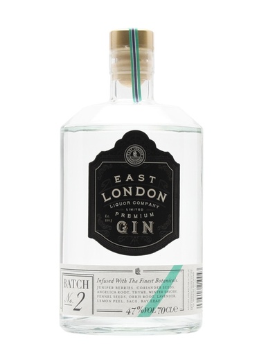 [41534] EAST LONDON GIN PREMIUM GIN BATCH NR 2 - 47% - 70 CL