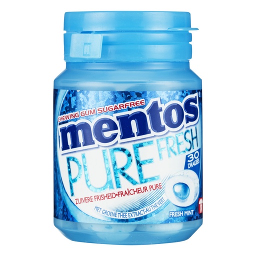 [PVM/10010377] MENTOS GUM BOTTEL P/F FRESHMINT BL 6 ST