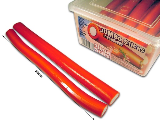 [14654] JUMBO STICKS OILED STRAWBERRY 40 STUKS