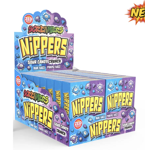 [41052436] SCREAMERS POCKET NIPPERS RAZZ / BLUE RAZZ 16 STUKS