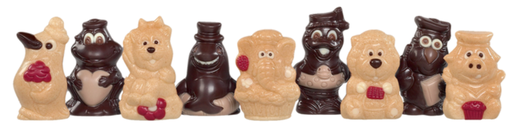 [SNRF31140] DESCH ASSORTIMENT PIEPFIGUREN DECO BEIGE FONDANT 1 KG