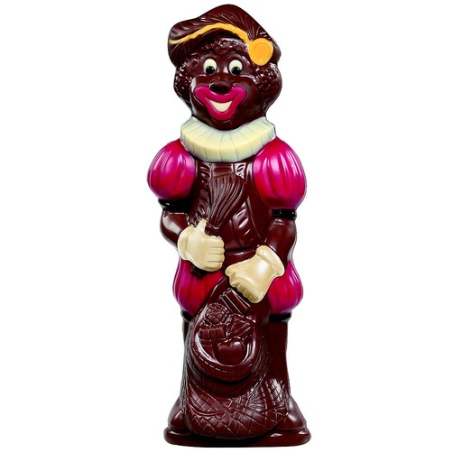 [SNRM45110] DESCH LACHENDE ZWARTE PIET MELK DECO R/G - 25 CM - 4 X 250 GR