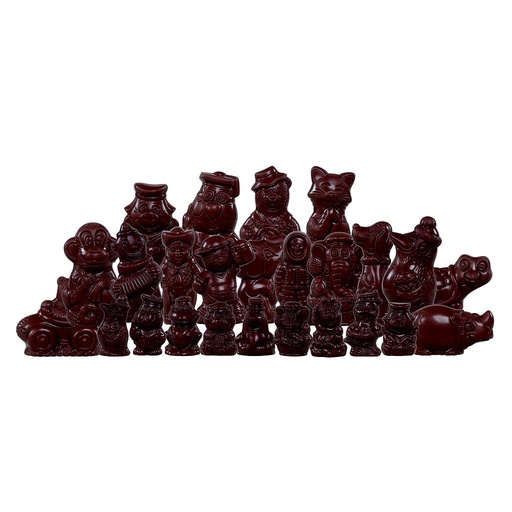 [SNRME1000] DESCH ASSORTIMENT SINTERKLAASFIGUREN MELK 5 - 13 CM - 2 KG  