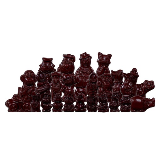 [SNRME1000] DESCH ASSORTIMENT SINTERKLAASFIGUREN MELK 5 - 13 CM - 2 KG