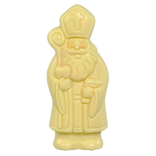 [SNRWI5090] DESCH LACHENDE SINTERKLAAS WIT 12 CM - 40 X 50 GR