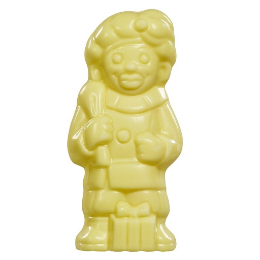 [SNRWI5030] DESCH LACHENDE ZWARTE PIET WIT 12,5 CM - 40 X 35 GR