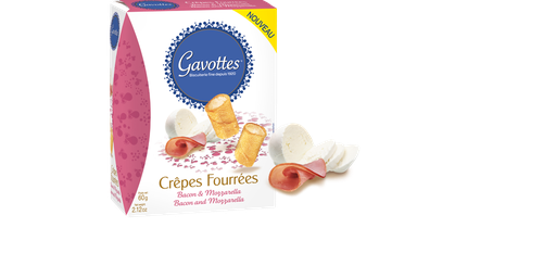 [LOC017] GAVOTTES MINI CREPE DENTEL BACON MOZZARELLA CREAM 60G (18)