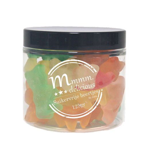 [MDL027] M-DELICIOUS SUIKERVRIJE BEERTJES 8X125GR