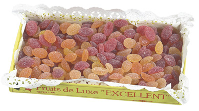 [CONF700031] CONFISERIE 2000 PATE DE FRUITS LUXE HALVE EITJES 3 KG