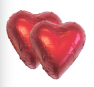 [MDD5879] DELICE ROOD ALU HARTJE MELK PRALINÉ 3 KG