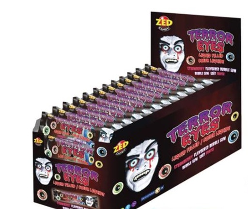 [028/003075] ZED TERROR EYES BUBBLEGUM 4-BALL X 50 ST 