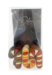 [MDD2282] DELICE SACHET CANDY CANES ASS - 12 X 150 GR 