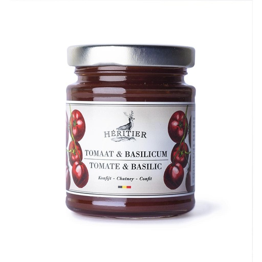 [H386] HERITIER TOMAAT & BASILICUM KONFIJT 6 X 180 GR