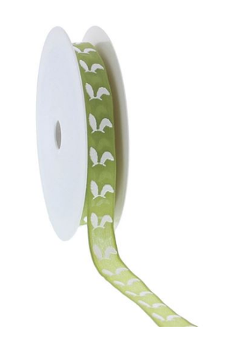 [LIN619283060GR] #VERP - LINT BUNNY EARS PUFF GROEN 15 MMX20M