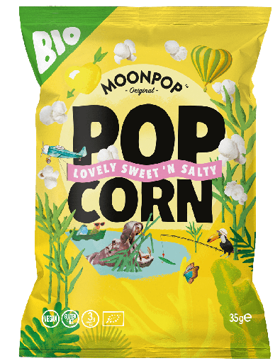 [MP-LSS-35] MOONPOP POPCORN SWEET N SALTY BIO 16 X 35 GR