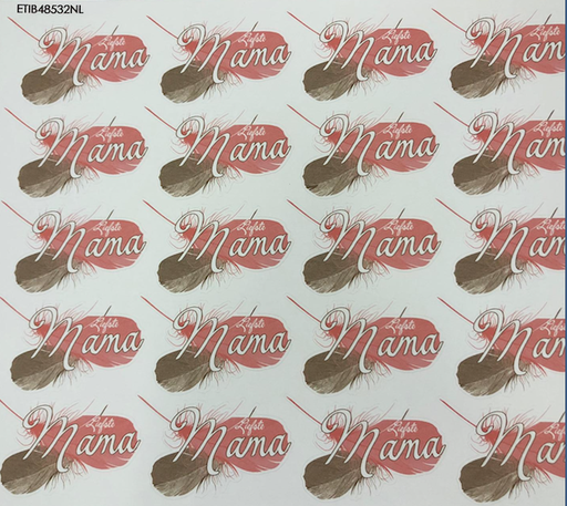 [ETIB48532NL] #VERP - STICKER BLINKEND FEATHER MAMA 20 ST - 1 VEL