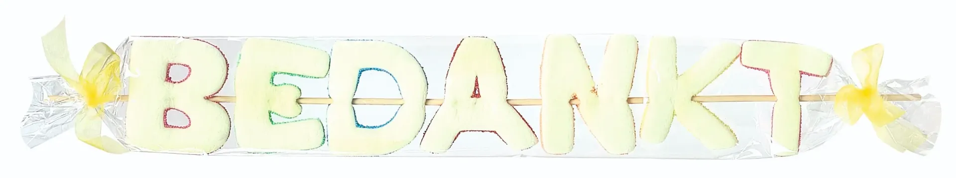 SAVAT LETTERSTICK 'BEDANKT' - 10 STUKS 