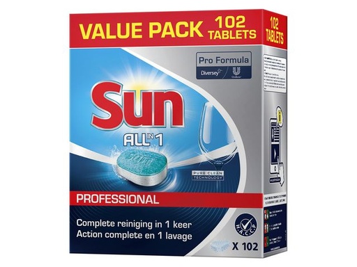 [DIV/101102502] SUN PROF ALL IN ONE TABLETS 4 X 102 STUKS