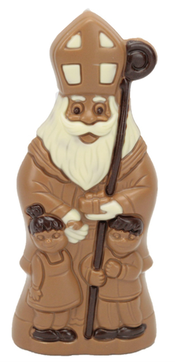 [CS500] MEROUT SINTERKLAAS MET 2 KINDJES MELK COLOR 18 CM X 6 ST - 0,8KG