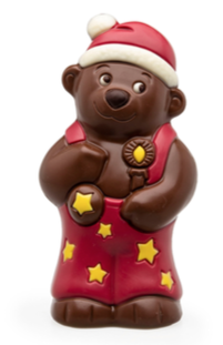 [2180012] DE CHOCOLATERIE CHRISTMAS BEAR 17CM - 5 X 130 GR