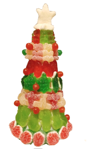 [644-127] SNOEPTAART KERSTBOOM 20 CM - 500 GR - 1 STUK