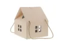 #VERP - CP HUIS 28 CM MET KOORD CREME ROZE 5 STUKS