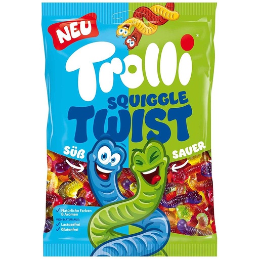 [598.00.0033] TROLLI TWISTED SQUIGGLES 1 KG (8) 