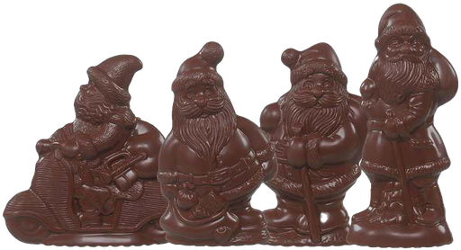 [KERME1000] DESCH ASSORT VAN KERSTFIG MELK ( 4 DESIGNS) 33 X 60 GR - 12 TOT 15 CM
