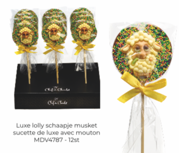 [MDV4789] M-DELICIOUS LUXE LOLLY MUSKET MET SCHAAPJE 18 ST