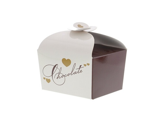 [KAR40950] #VERP - DOOS VLINDERSLUITING 500 GR HEARTS CHOCOLATE 8 ST