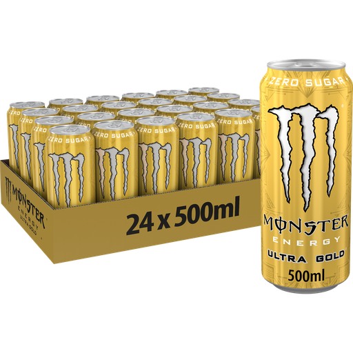 [284528] MONSTER ULTRA GOLD ZERO SUGAR 24X50CL